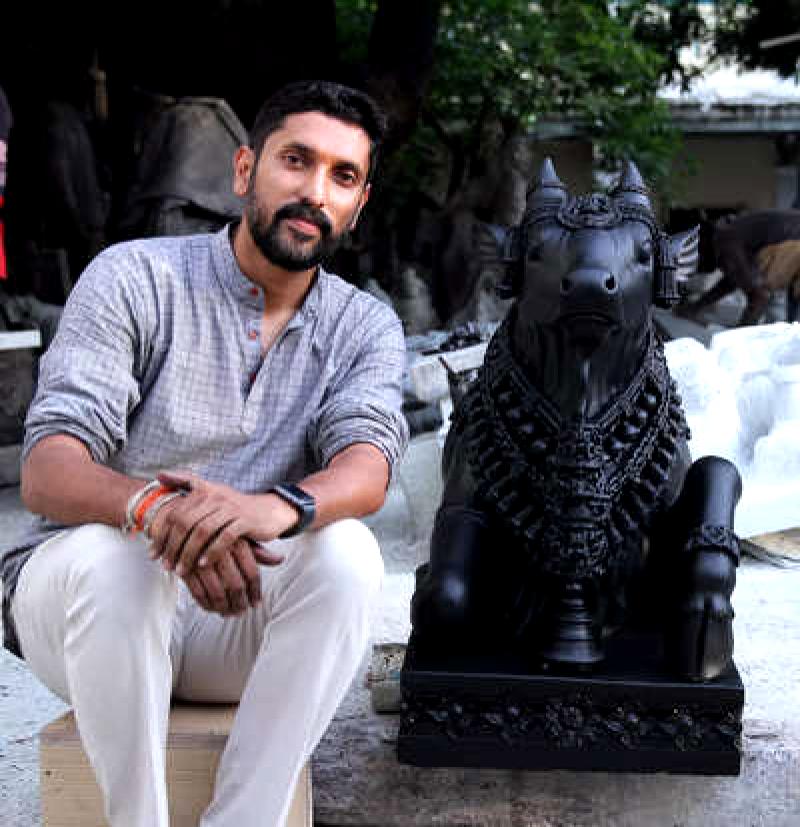 My ancestors have even sculpted statues of gods: Arun Yogiraj.