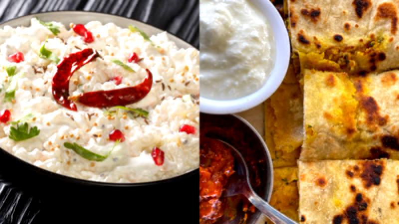 Which is the healthiest choice: Curd with rice or curd with roti?