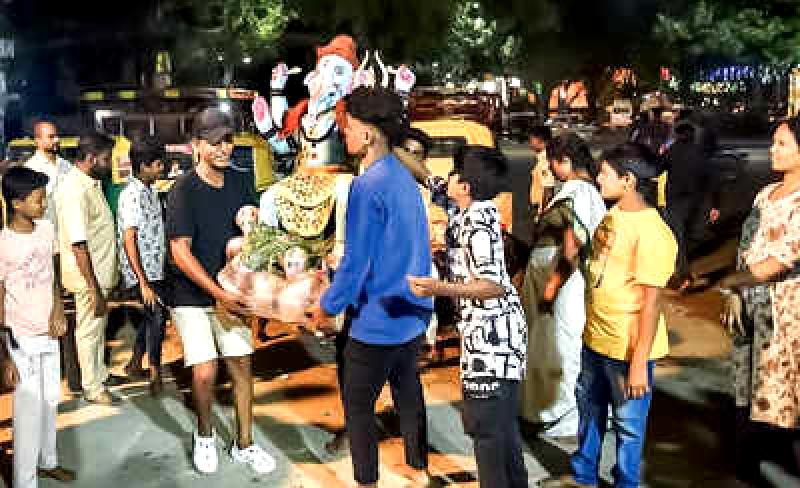 Traditional Ganesha Farewell Bid by Bengaluru