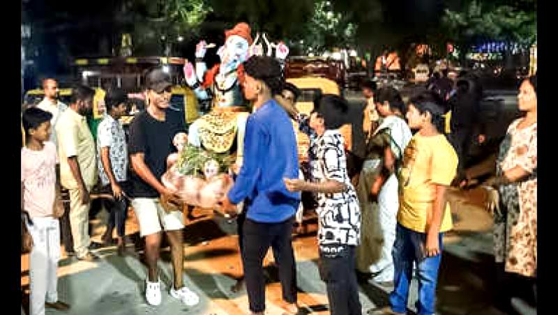 Bengaluru says goodbye to Ganesha in a traditional way.