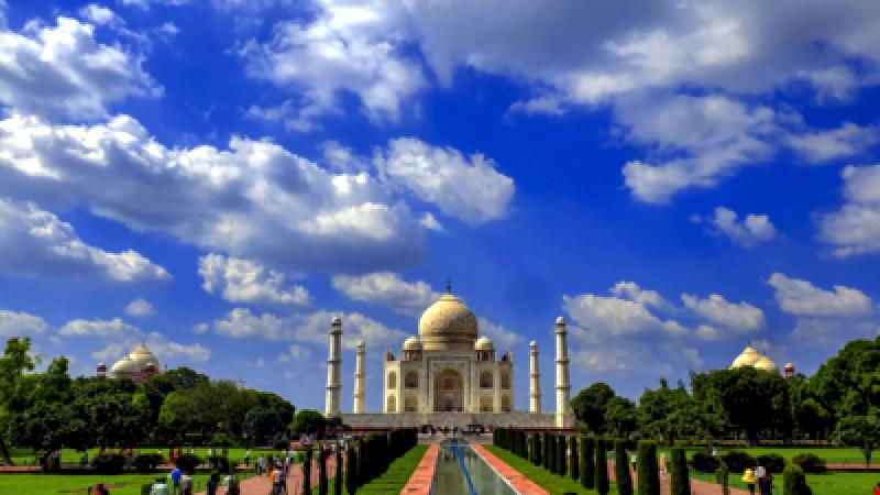 2 conservative men detained for pouring Ganges water at Taj Mahal's central tomb in Agra